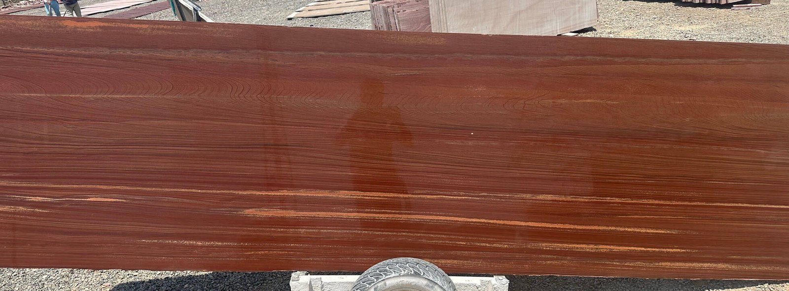 Red Lavante Teakwood Sandstone Slab